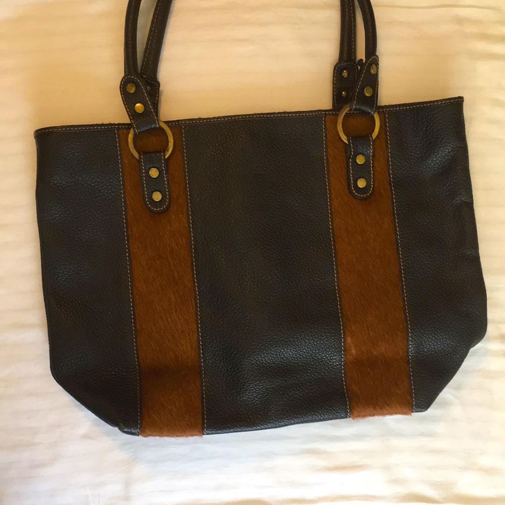 ❤️Host Pick❤️ Claudia Firenze Genuine Leather Ponyhair Baguette Hair on Hide